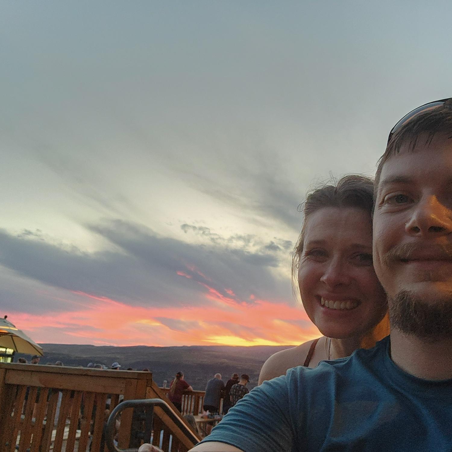 Gorgeous sunset at the Gorge