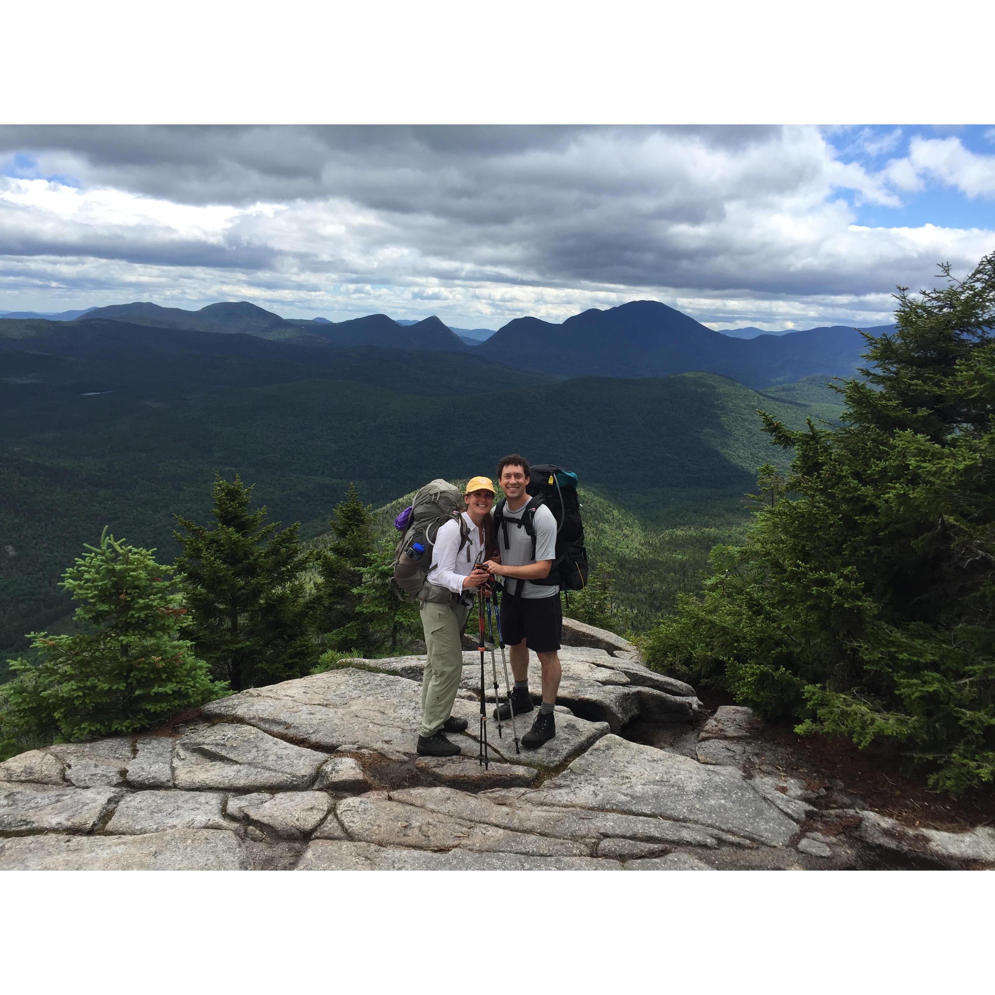 Backpacking through the Pemigewasset wilderness in NH.