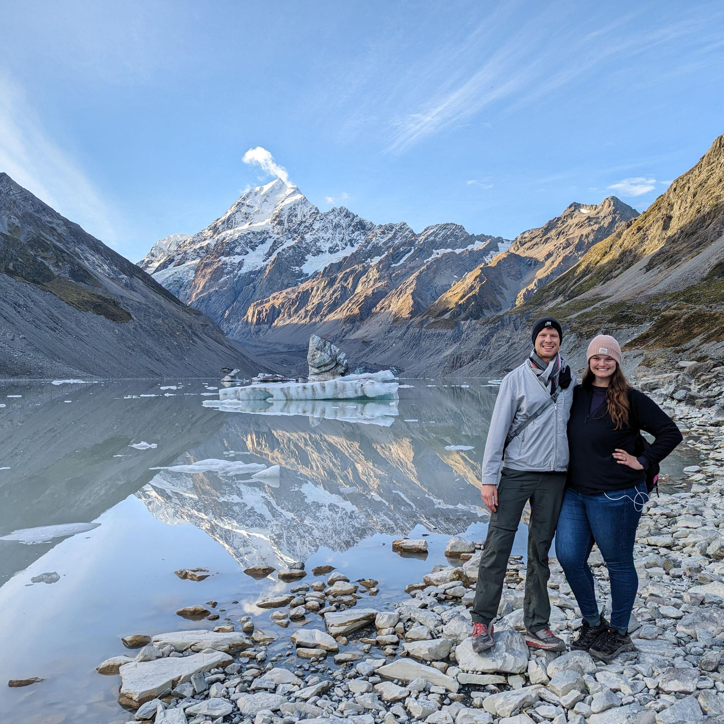 Aoraki Mount Cook National Park in south island of New Zealand. One of Ashleigh's favorite days in NZ!