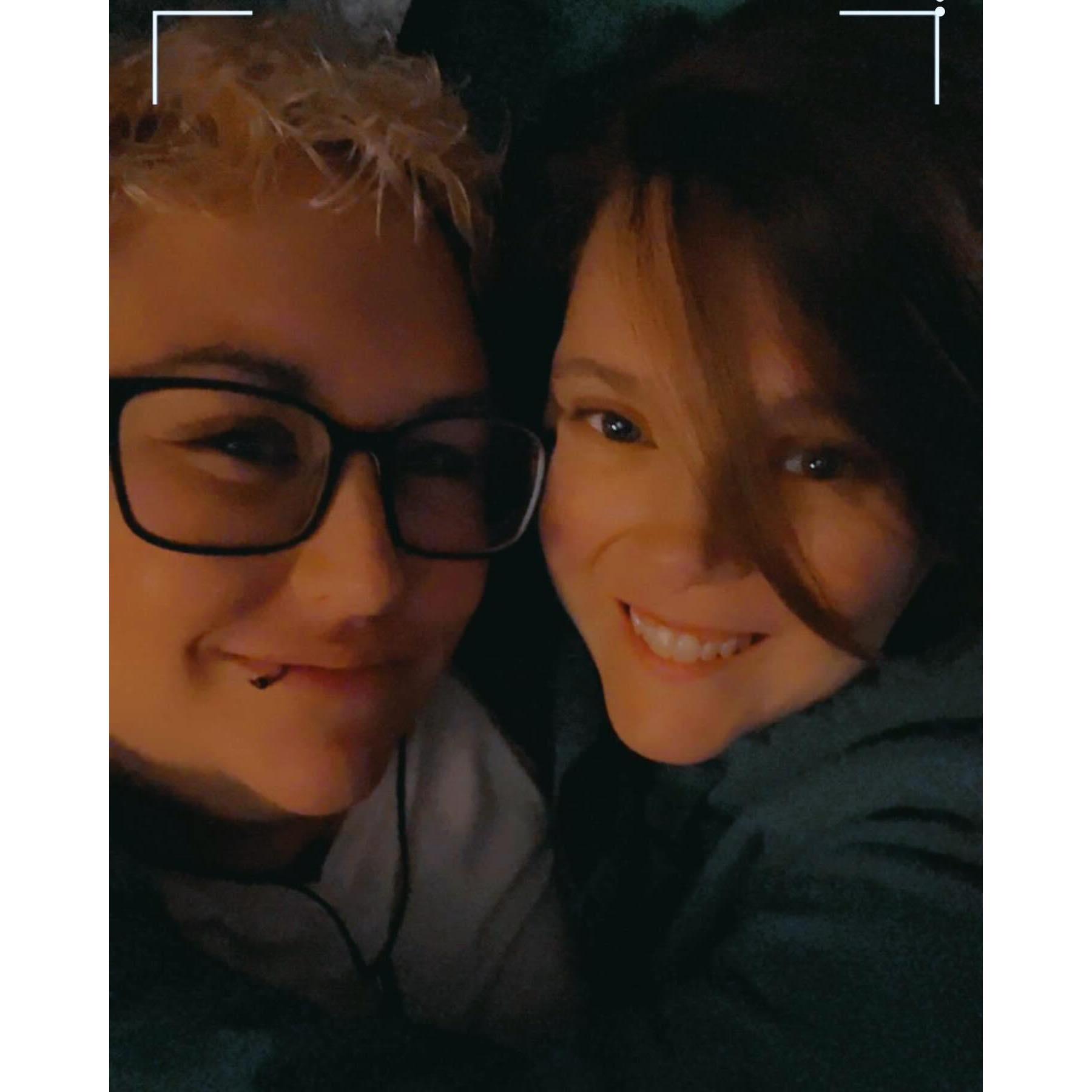 Our first picture together. Our first time being together before we were official!