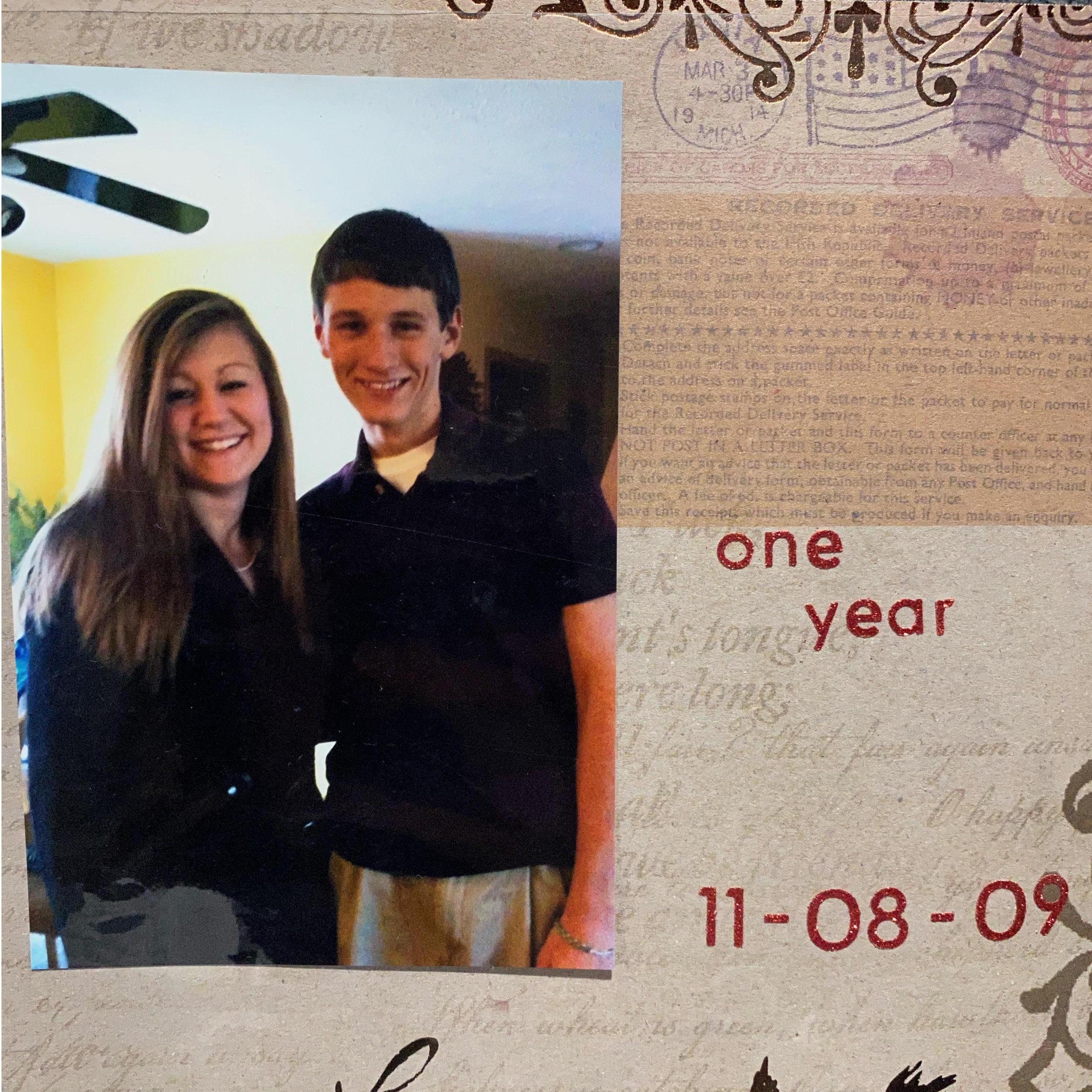 Our 1 year anniversary all the way back in 2010! It is hard to believe we have be together for almost 12 years!