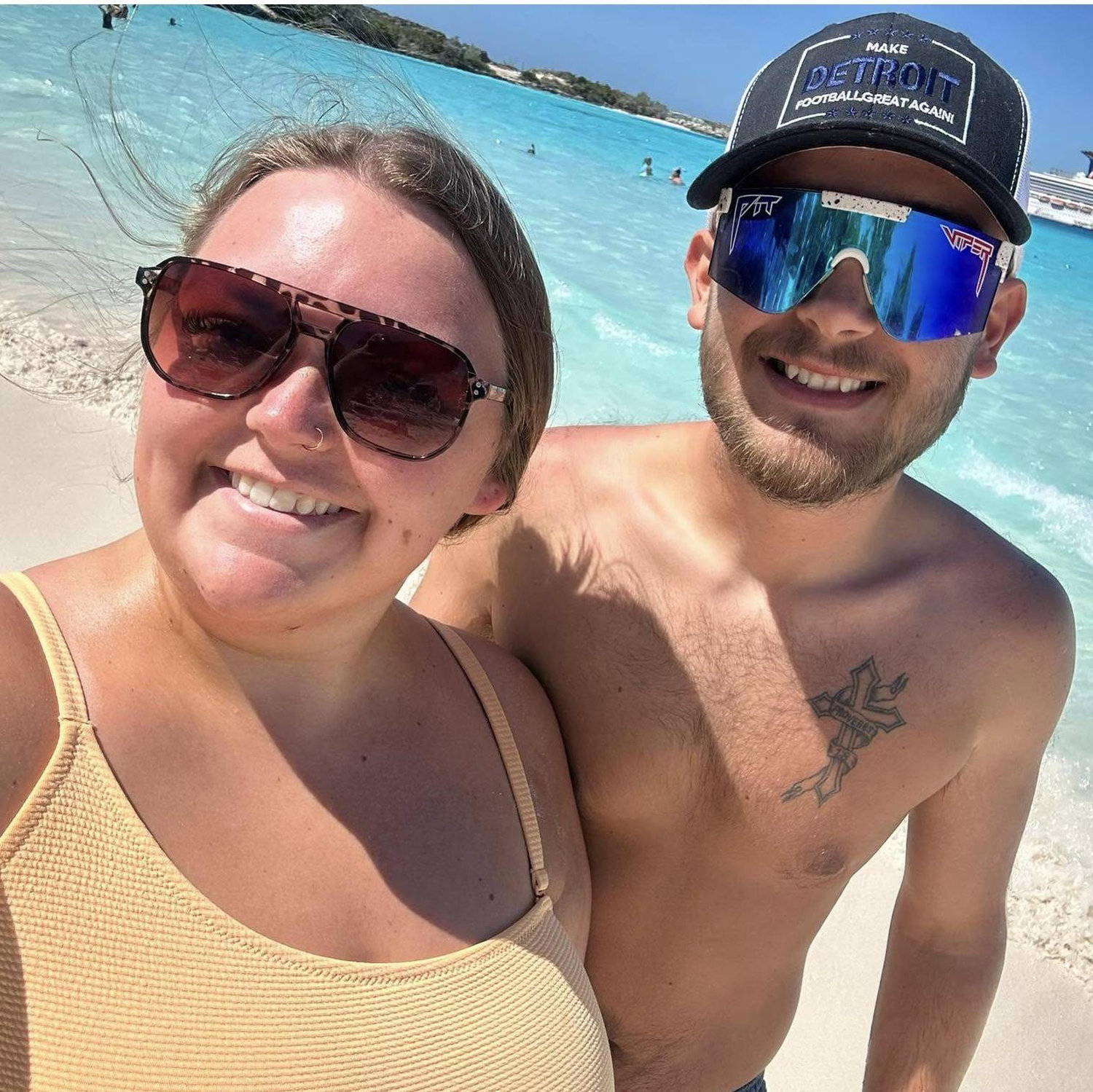 The day after we got engaged, we woke up in Half Moon Cay, Bahamas. The entire experience was something that someone only experiences once in a lifetime.