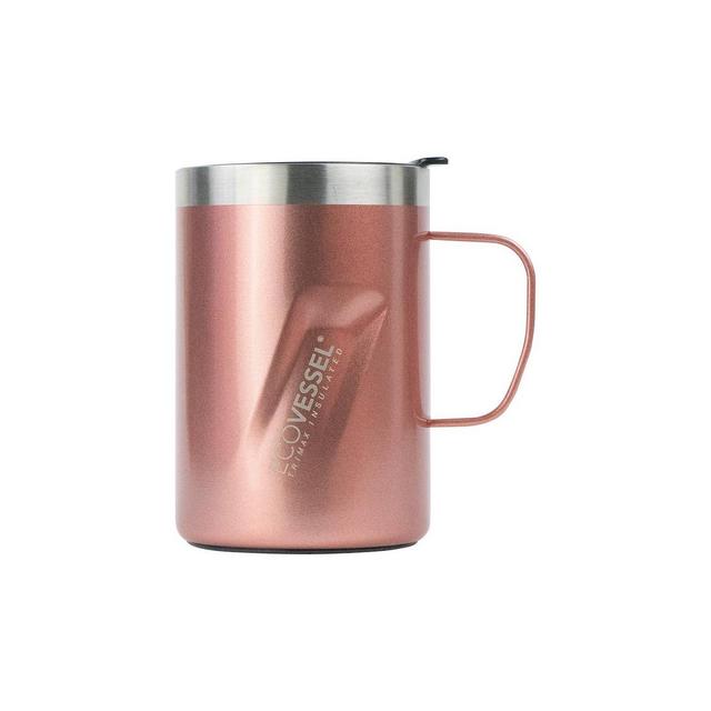 EcoVessel 12oz Transit Insulated Stainless Steel Coffee and Camping Mug - Rose Gold