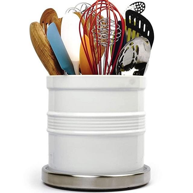 RSVP Oversized Tool Crock and Crock Turntable Set