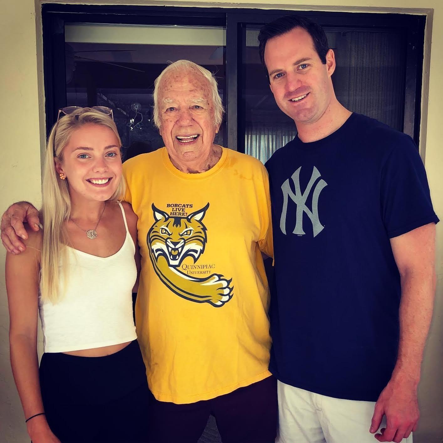 We took this picture visiting Tom's grandfather in Palm Bay, Florida.