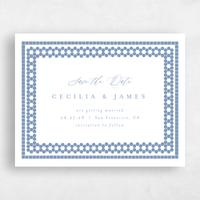 Blue Wedding Save the Date - Clover Landscape