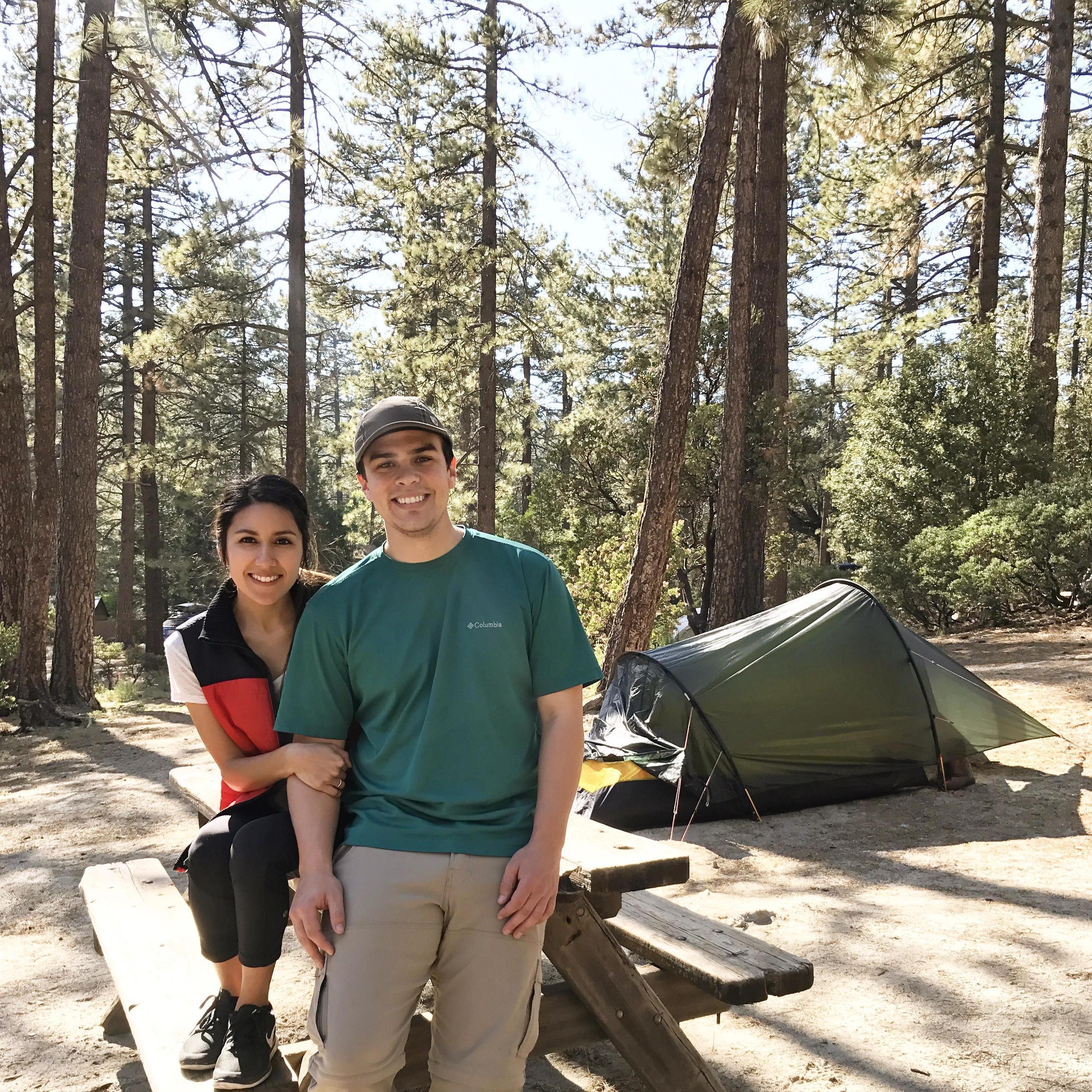 Our first camping adventure in Idyllwild, CA