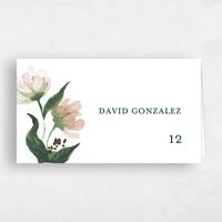 White Wedding Place Card - Brookstone
