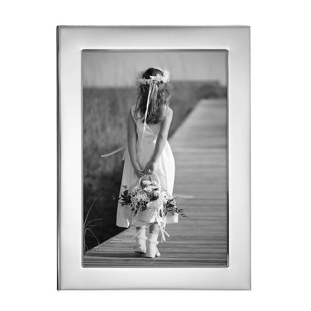 Narrow Border Silver-plate 5"x7" Frame