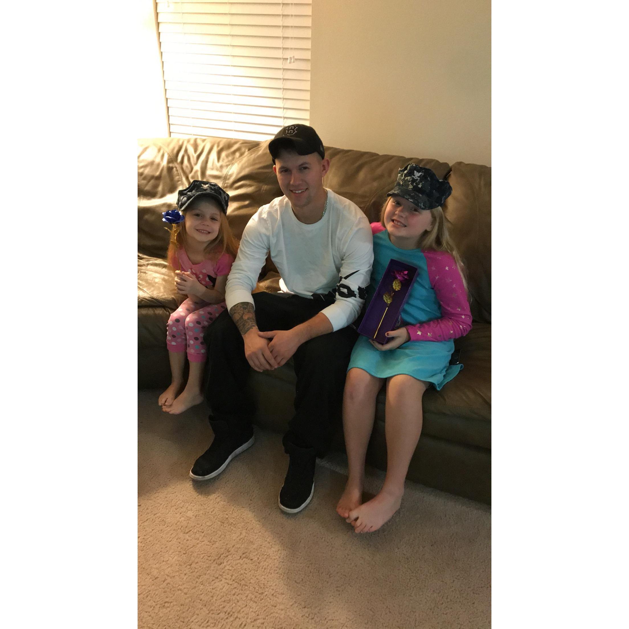 He gave the girls their first life long rose! 🌹