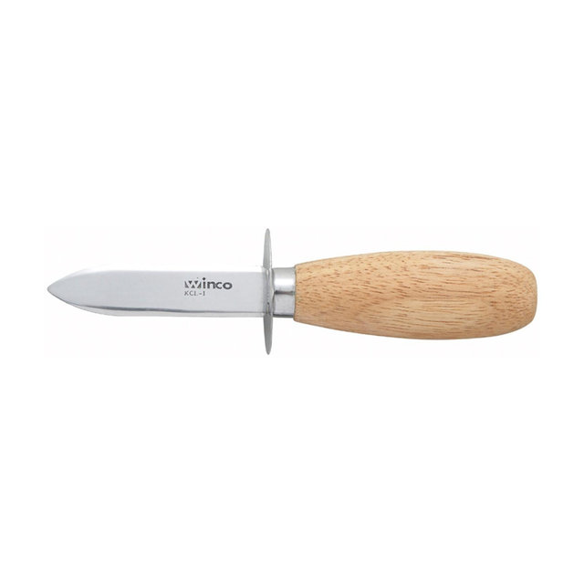 Winco Oyster/Clam Knife, Wooden Handle, 2-3/4? Blade - Pack of 1