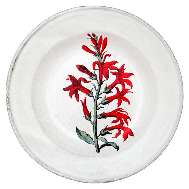 Astier Cardinal Flower Soup Plate