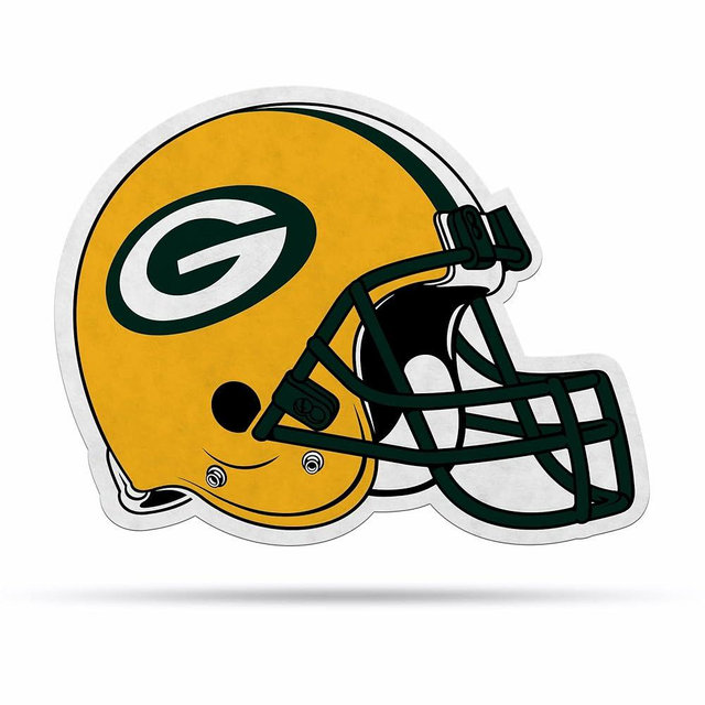 Rico Industries NFL Football Helmet Shape Cut Pennant - Home and Living Room Décor - Soft Felt EZ to Hang
