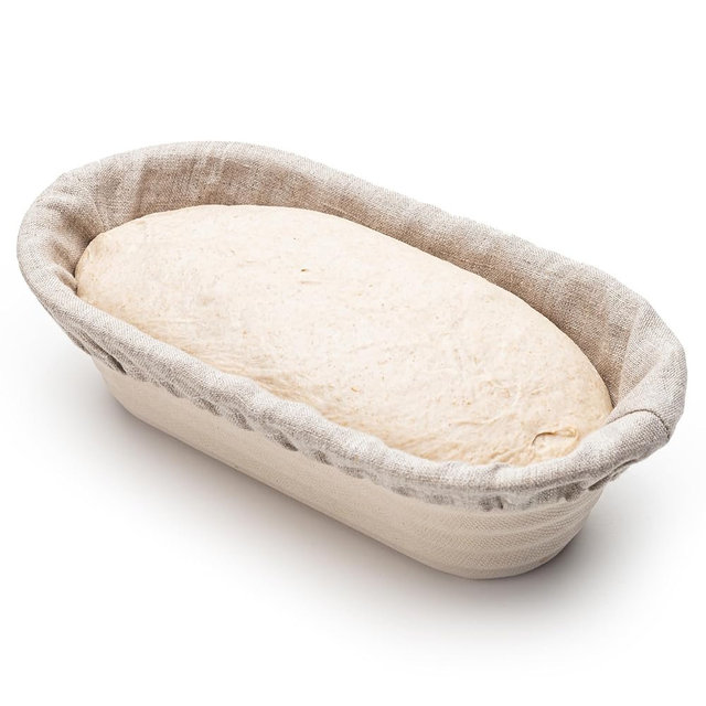 Brod & Taylor Batard Banneton Liner for Sourdough & Artisan Bread Baking – Proofing Liner Made From 100% Natural Linen (1-Pack)