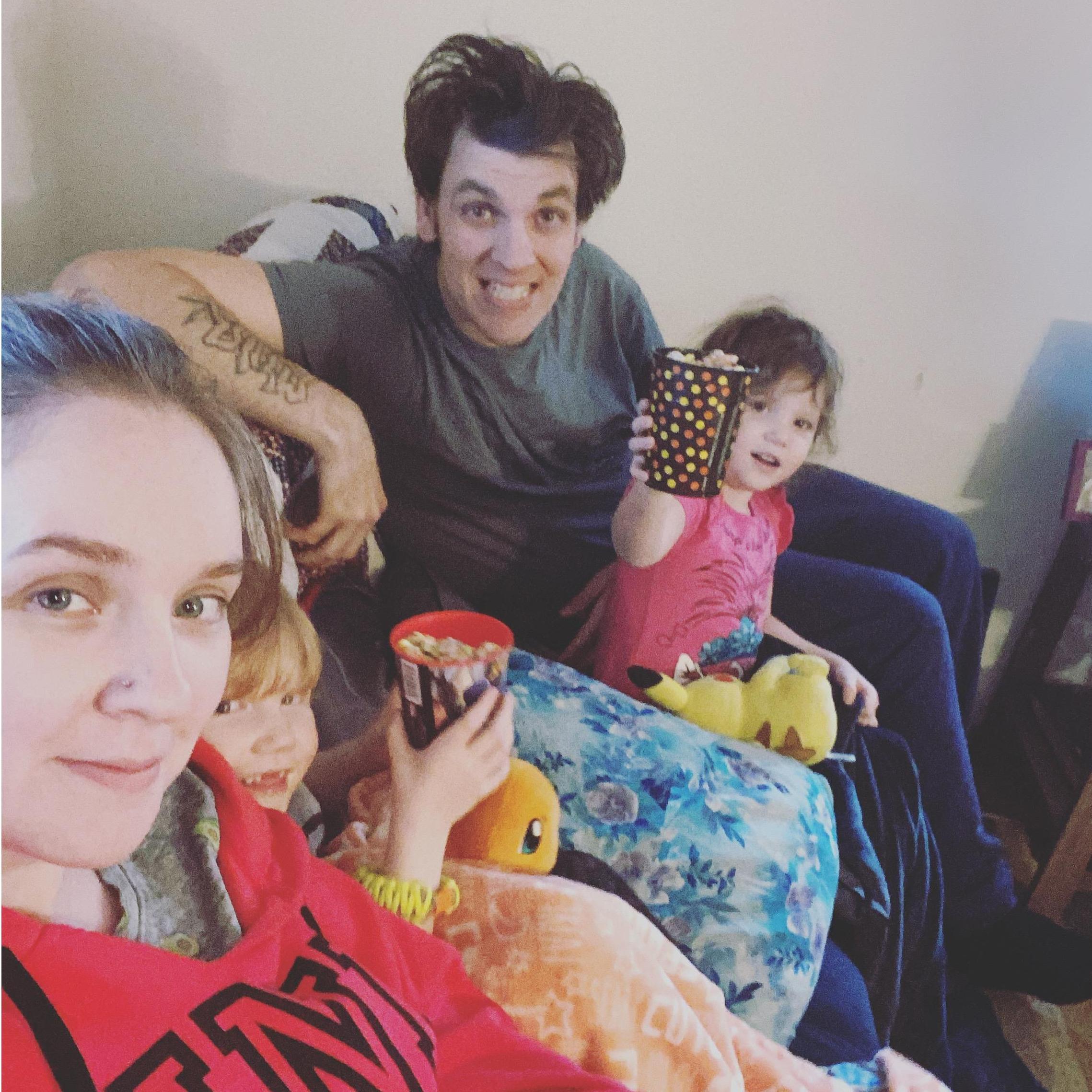 Movie night with the kiddos.