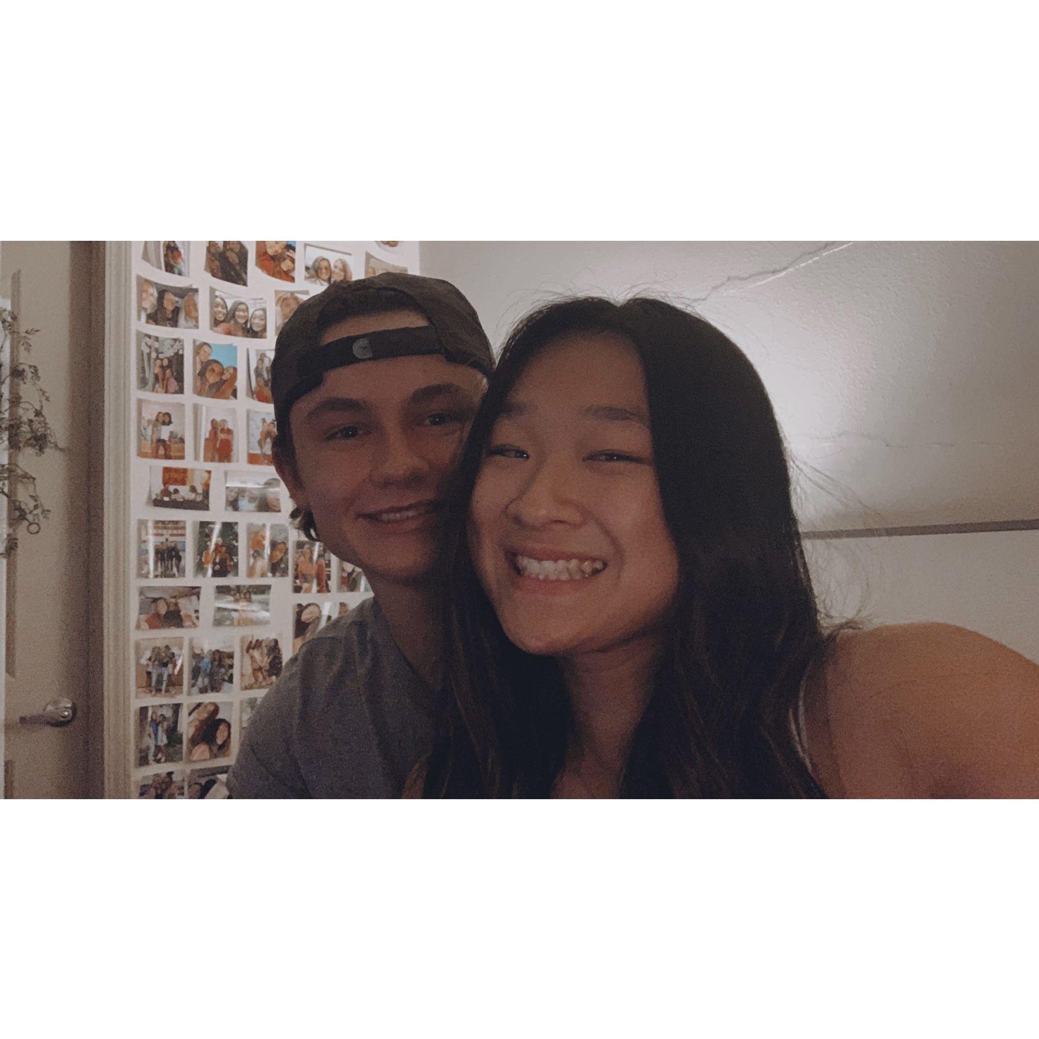 February 2021, our first photo together