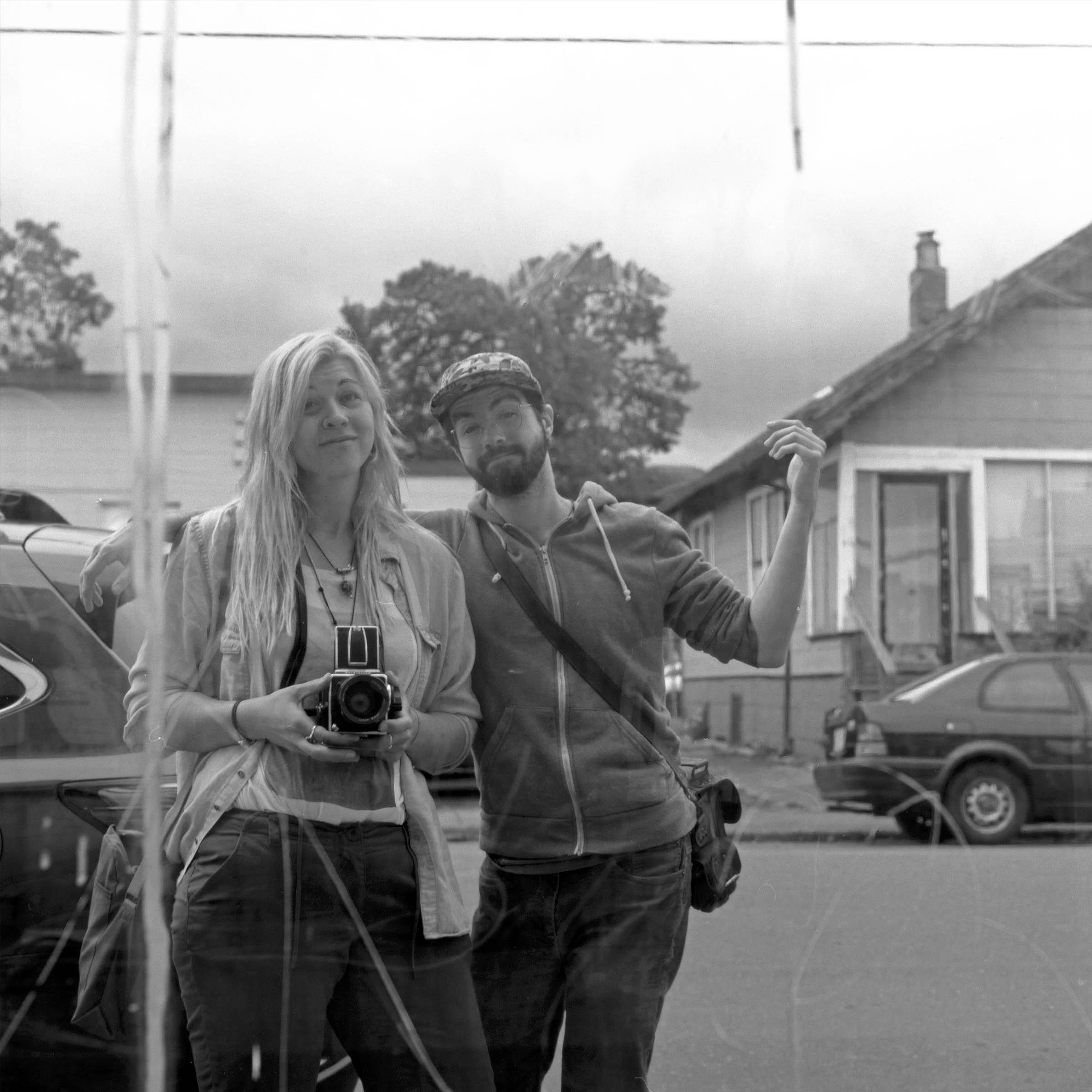 Photo walks have long been part of our relationship, here's a good one from 2017 on Katinka's 1950s era Hasselblad camera.