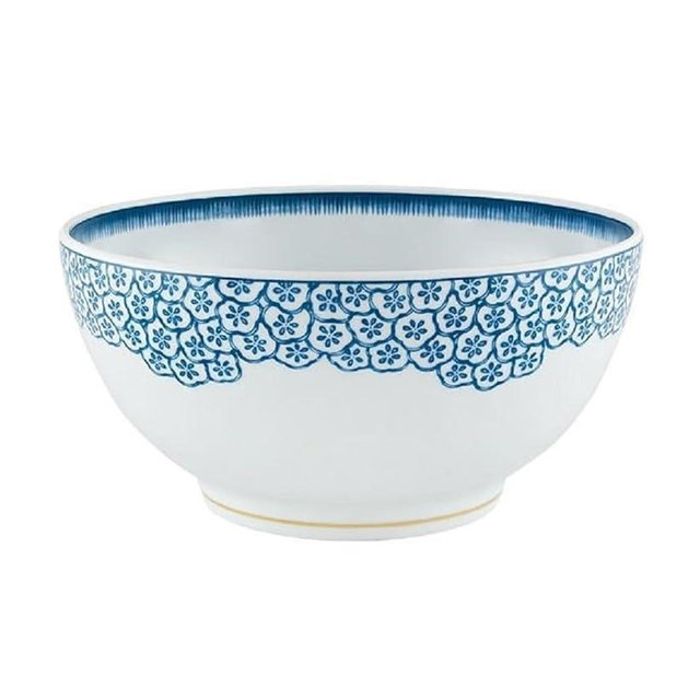 Vista Alegre Coralina Blue Salad Serving Bowl 11-Inch