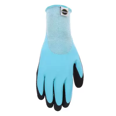 Shop Miracle-Gro Miracle-Gro Womens Large Blue/Black Rubber Garden Gloves