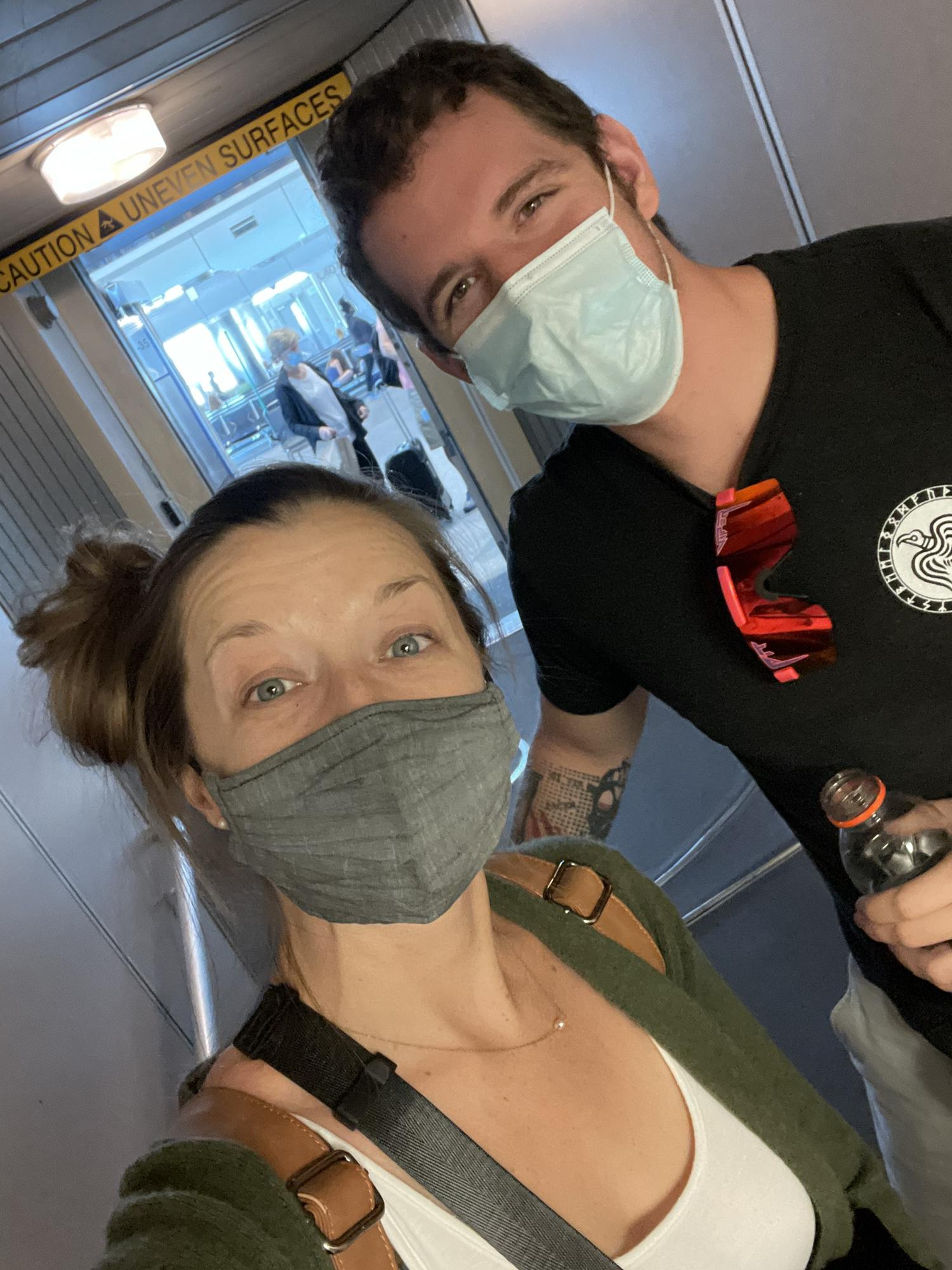We love to travel together! Headed to Europe!