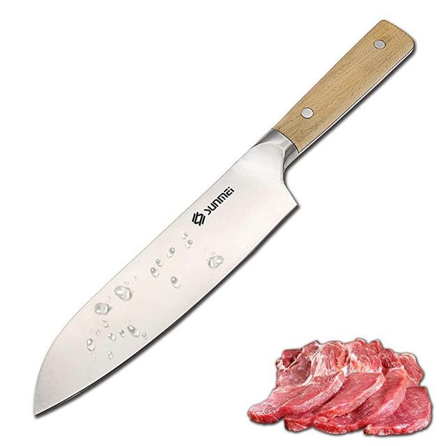 Sunmei 8 Inch Chef's Knife, High Carbon 5Cr15MoV Stainless Steel Kitchen Knives with Wooden Handle, Ultra Sharp, Best Choice for Home Kitchen and Restaurant(Original)