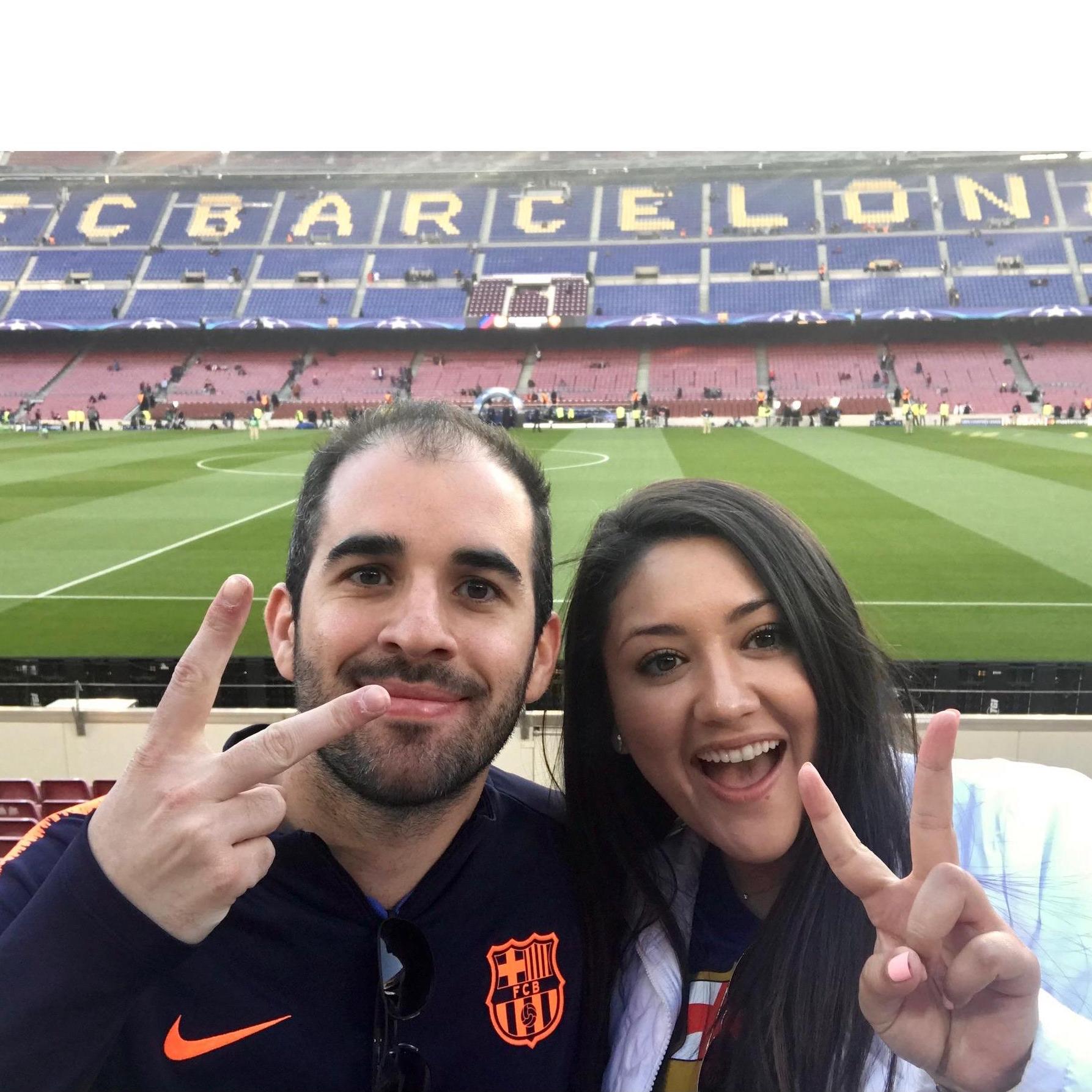 Soccer game in Barcelona, 2018