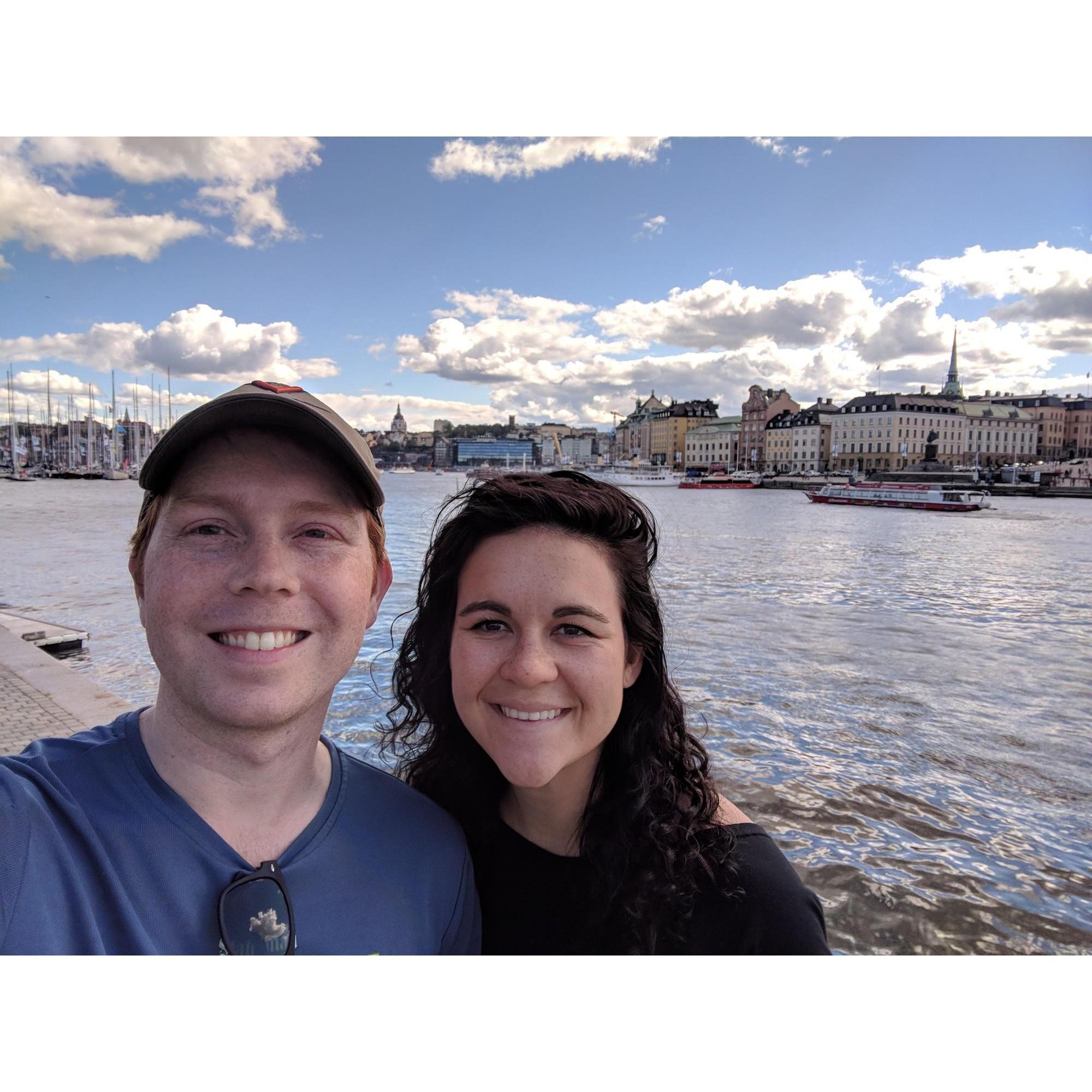 Visiting Stockholm on our first big trip together.