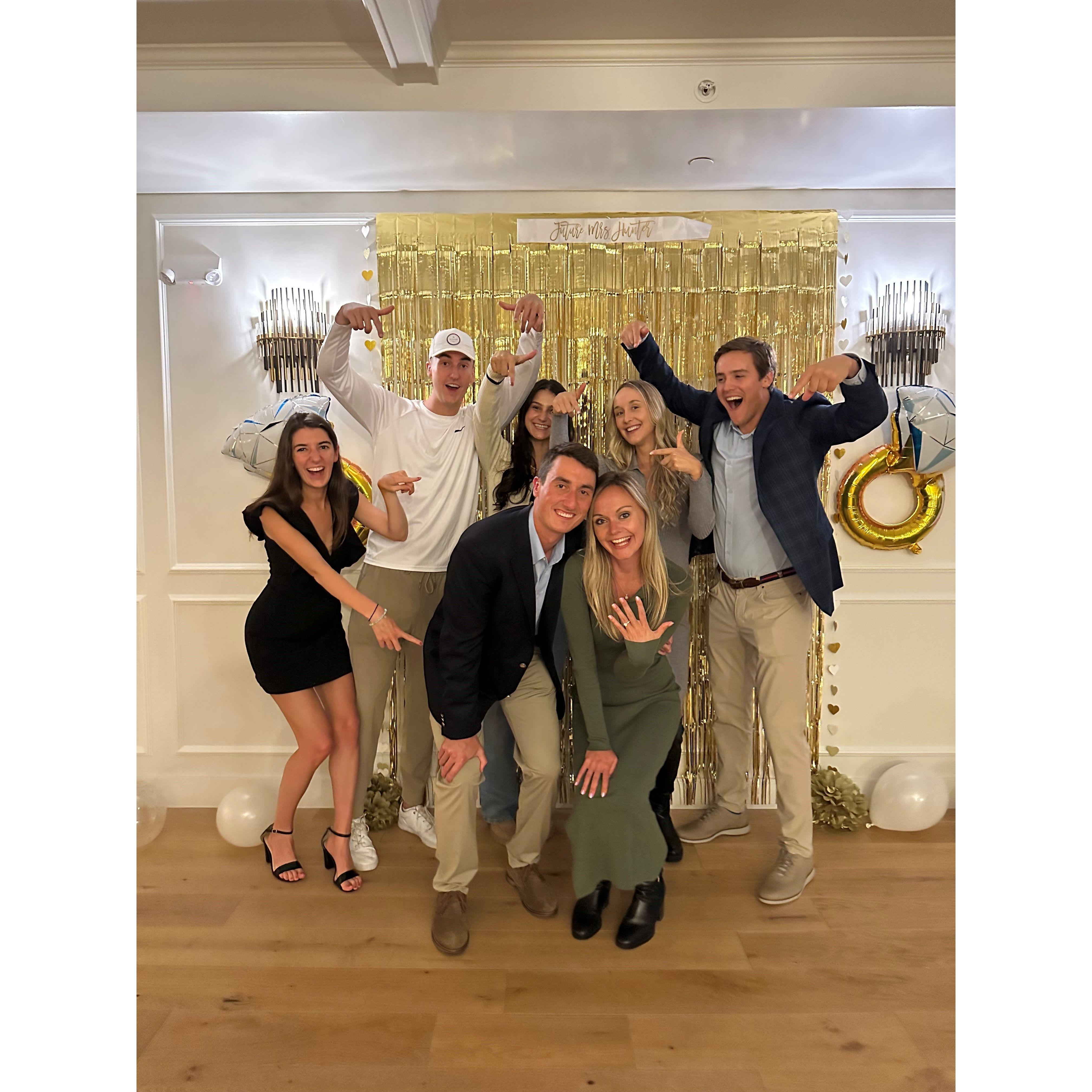 Engagement party with our siblings!
