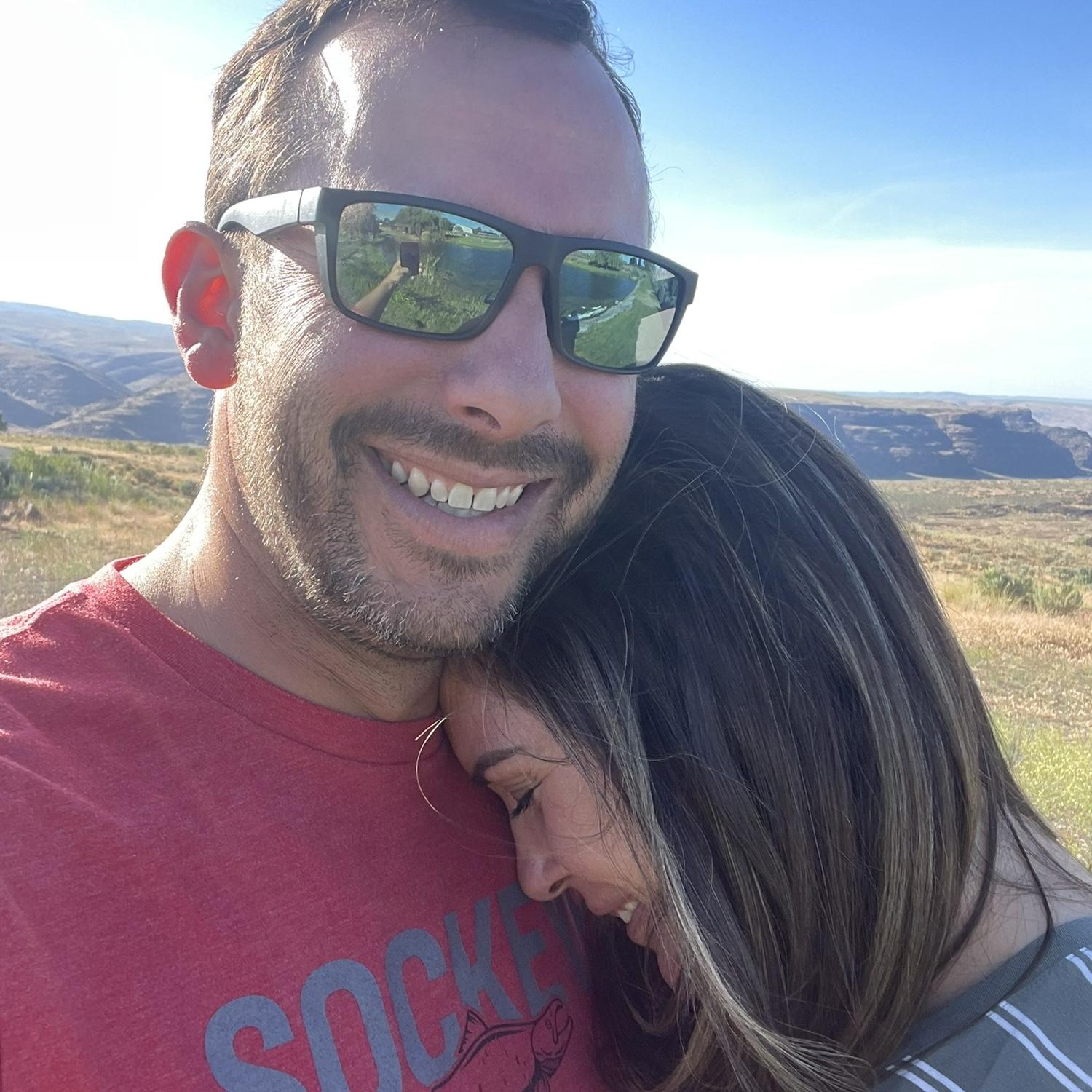 Moments after she said 'yes!'