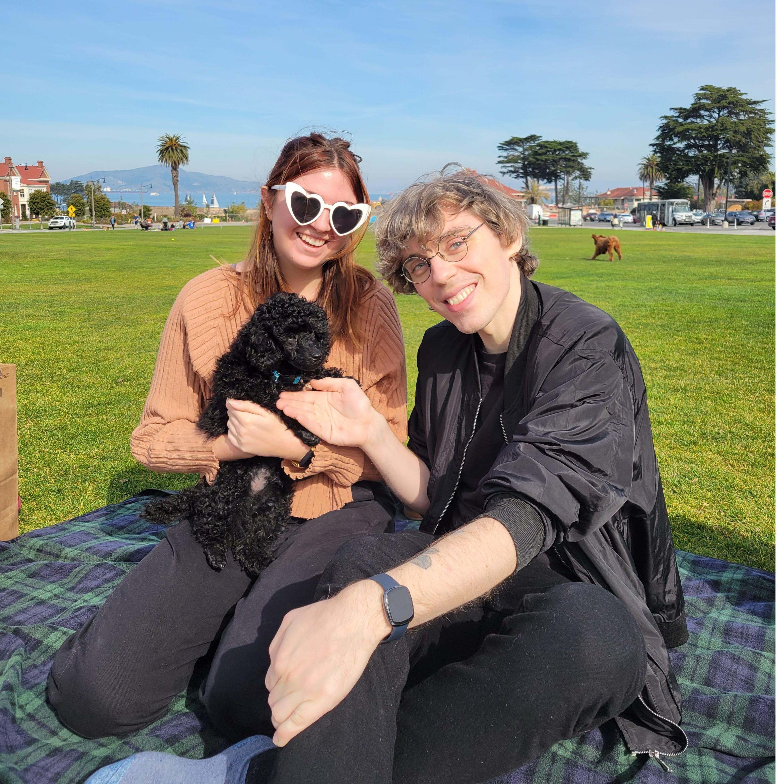 Our first outing with our new puppy, Truffle! He loves the Presidio as much as we do.