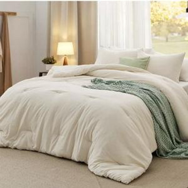 Queen Size Comforter Beige