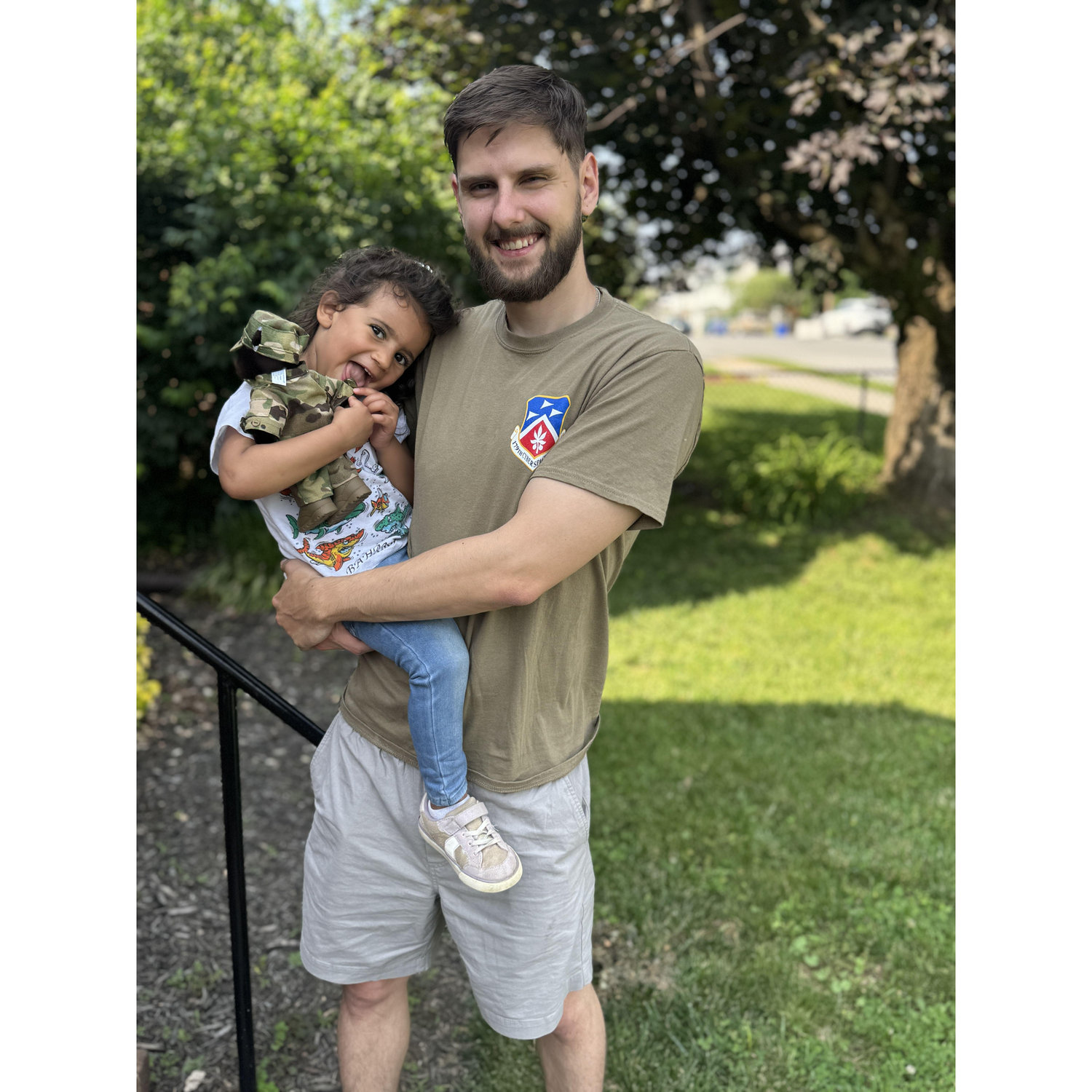 Lillie with her "Future Dad" as she likes to call him