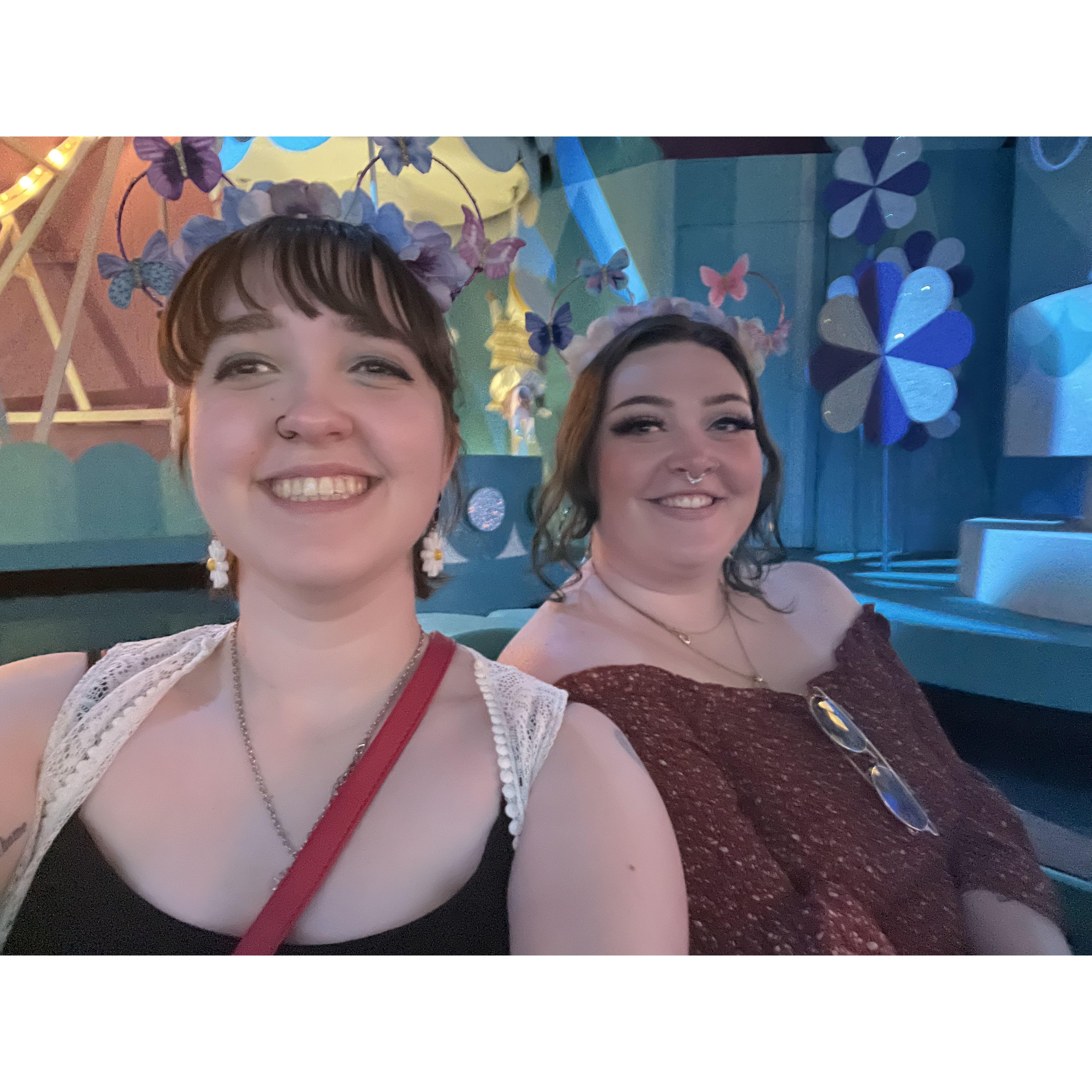 On "It's A Small World" (at Kyla's insistence), Walt Disney World, January 13th, 2023