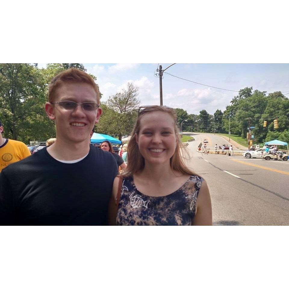 Harry and Anneke met at NEC in 2013. They were friends first for 7 years before dating. This is a photo from when Harry visited Pittsburgh for a Timpani Camp and met up with Anneke and her family