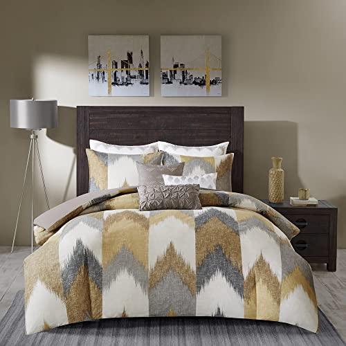 Ink+Ivy Alpine Cotton Comforter Mini Set Yellow King/Cal King