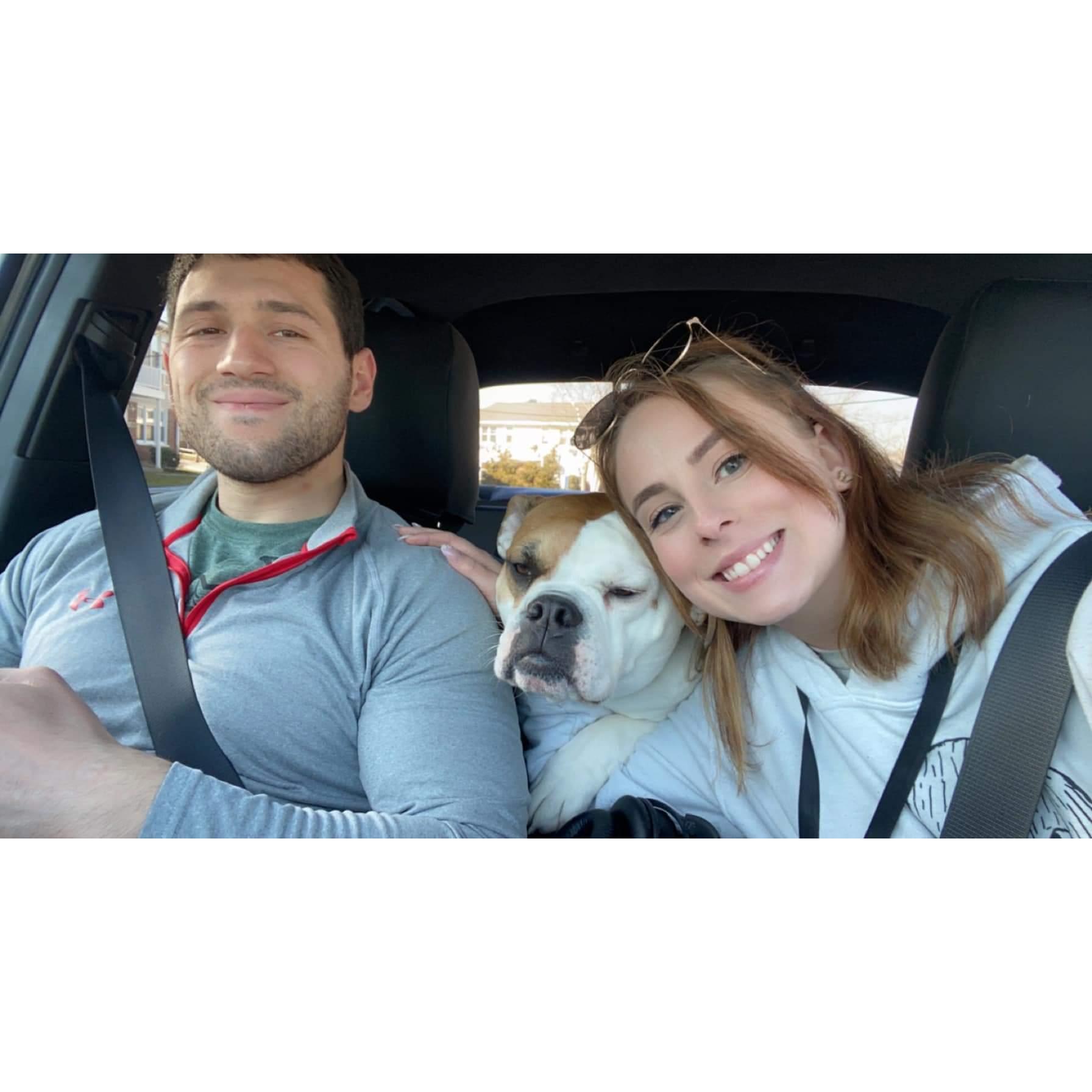 First trip to Salem, MA with Roxy!