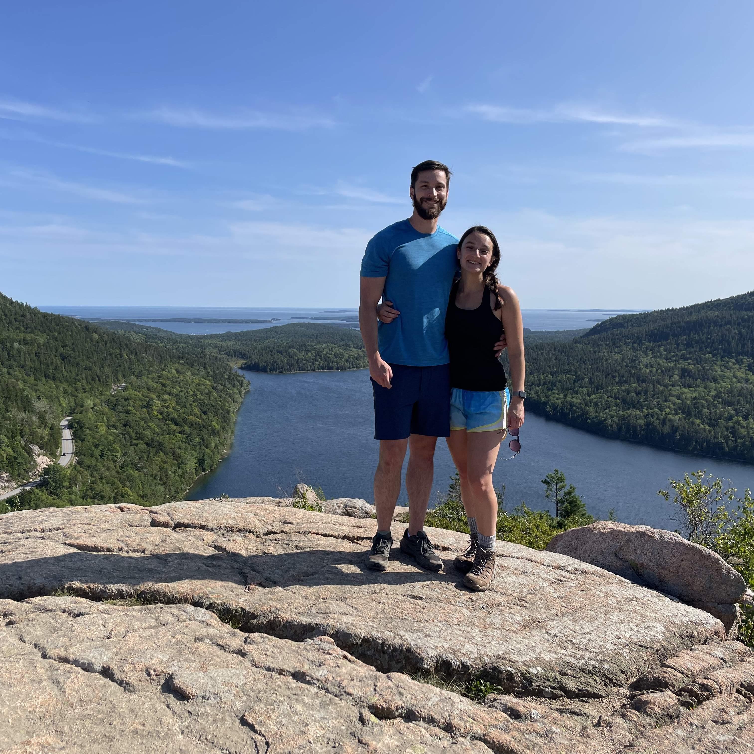 August 2021 - Hiking in Acadia National Park in Maine.