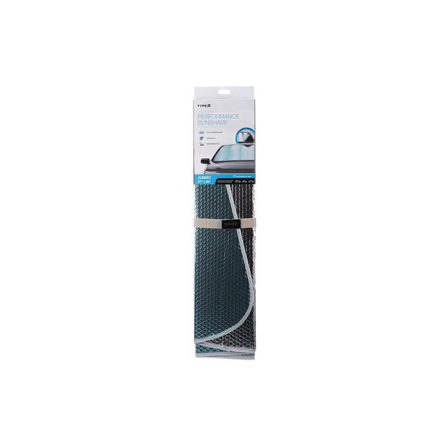 Type S Jumbo Accordian Sunshade Shiny Blue/Pale Silver