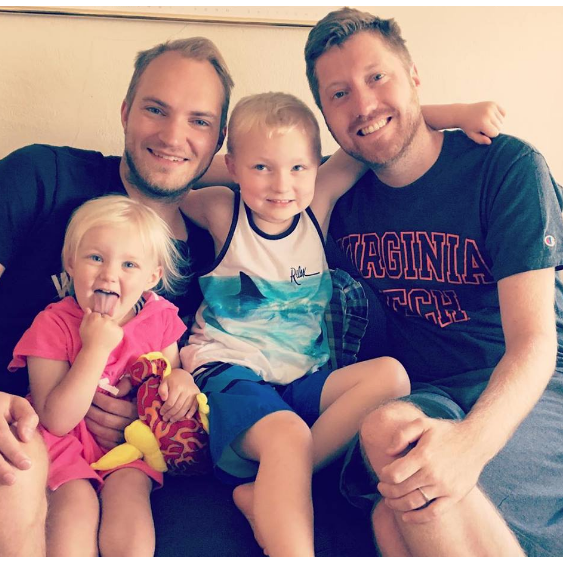 Hanging with our niece and nephew!