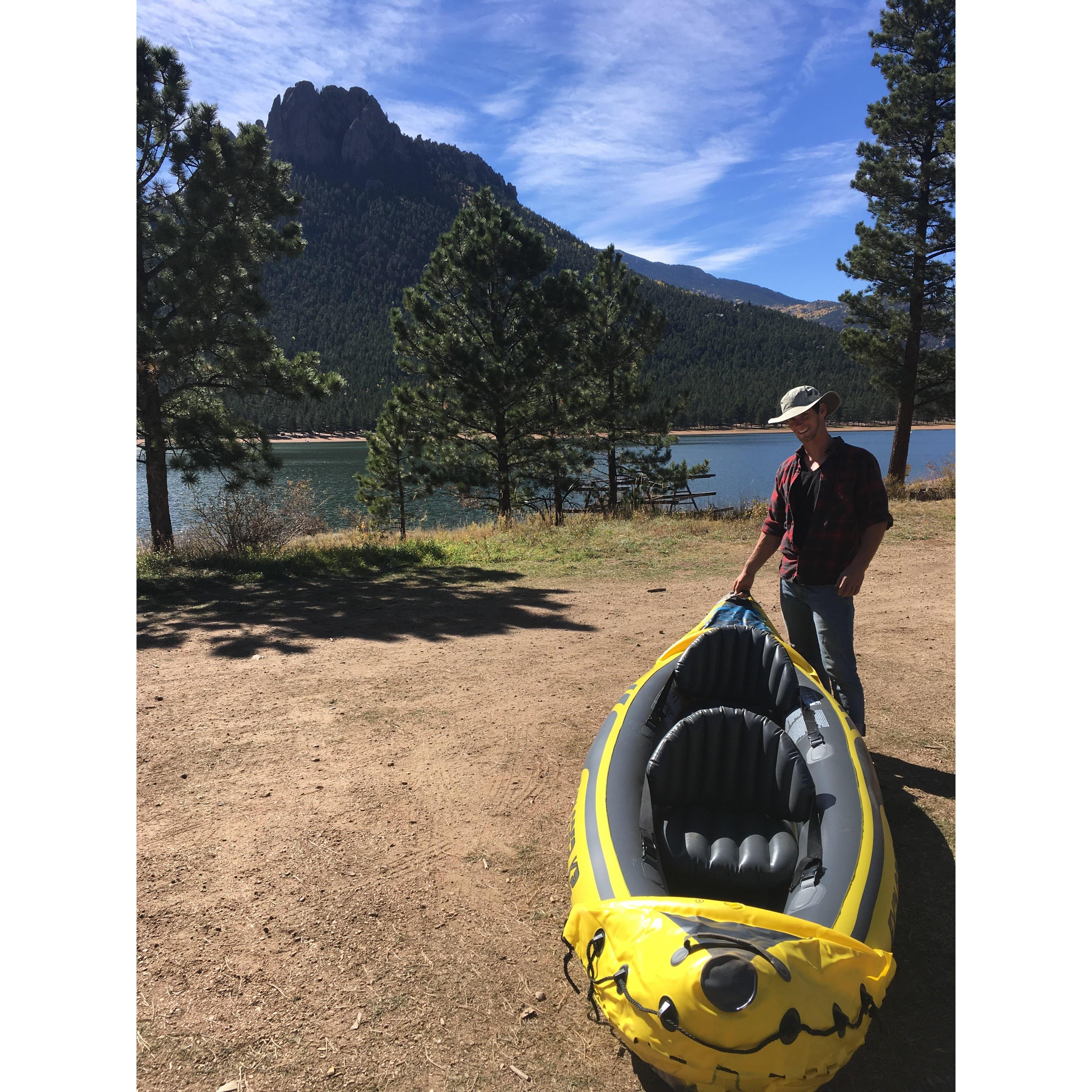 Canoeing for my birthday : Evergreen Colorado, Summer 2018