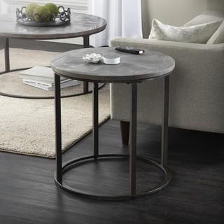 Landsmill Round Industrial End Table
