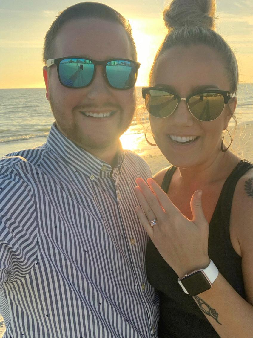 Moments after getting engaged in Ft. Myers Beach, FL. February 17, 2020.