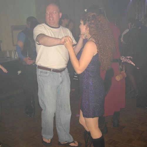 Their first dance together before they became life partners.