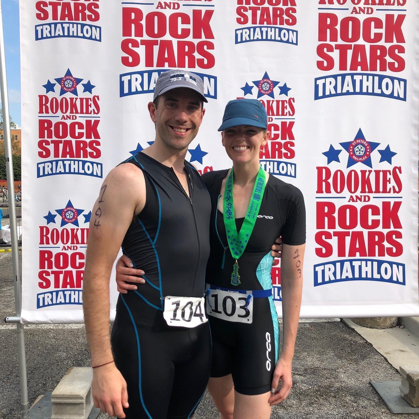 Our first triathlon together!