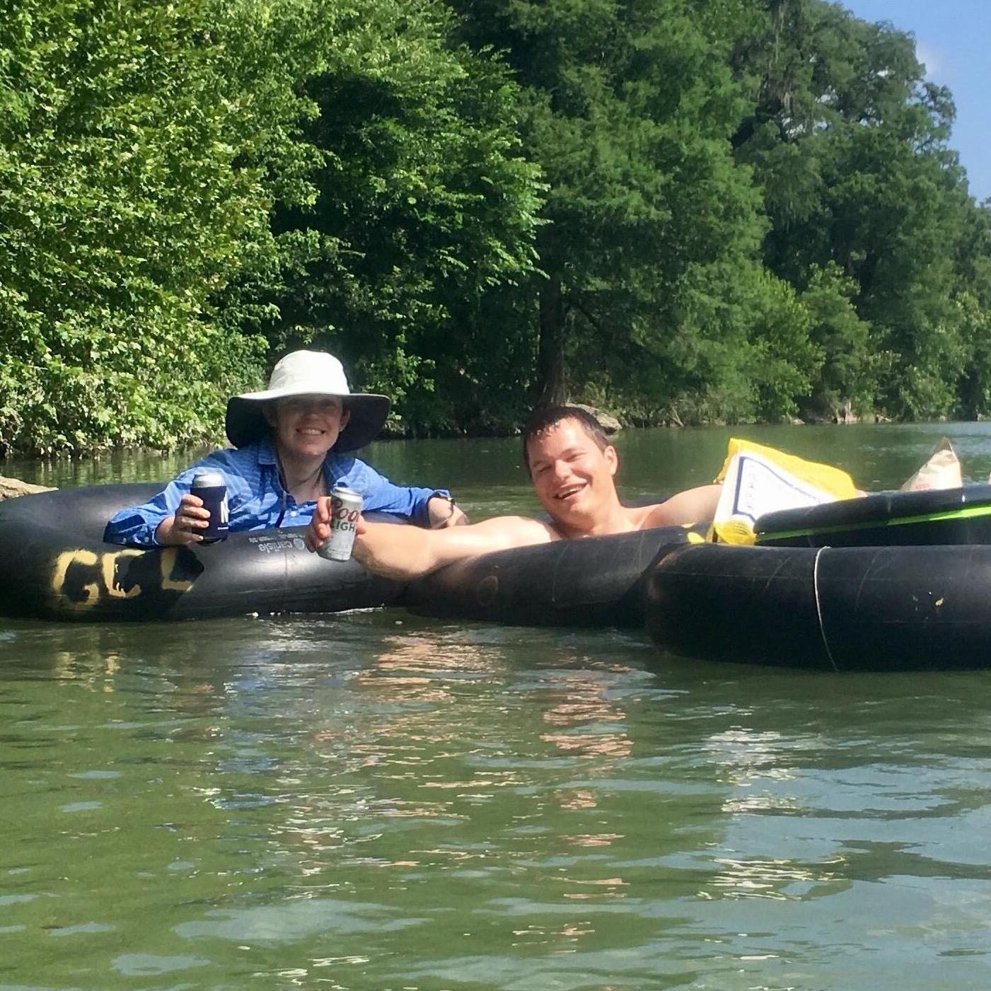 Floating down the Guadalupe River