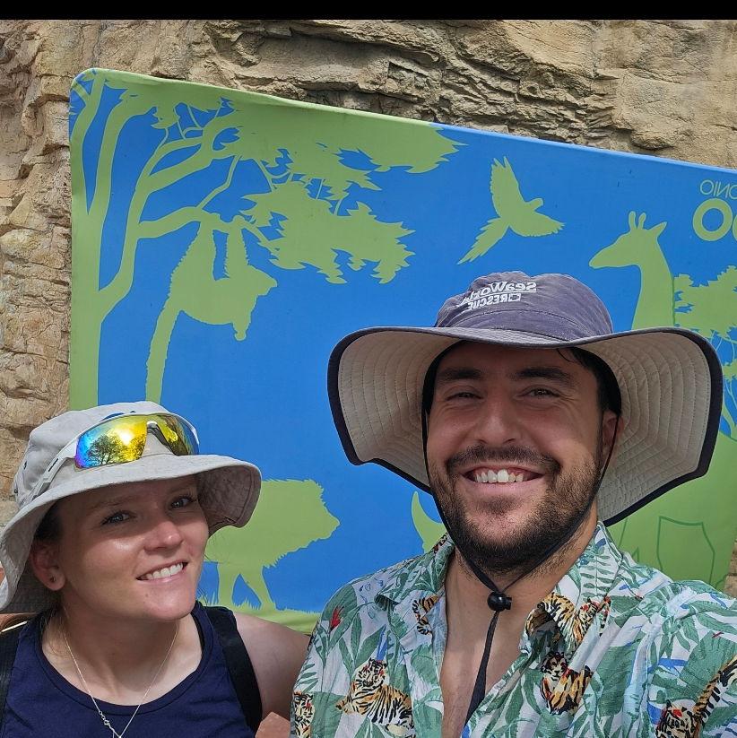 On one of our many zoo adventures