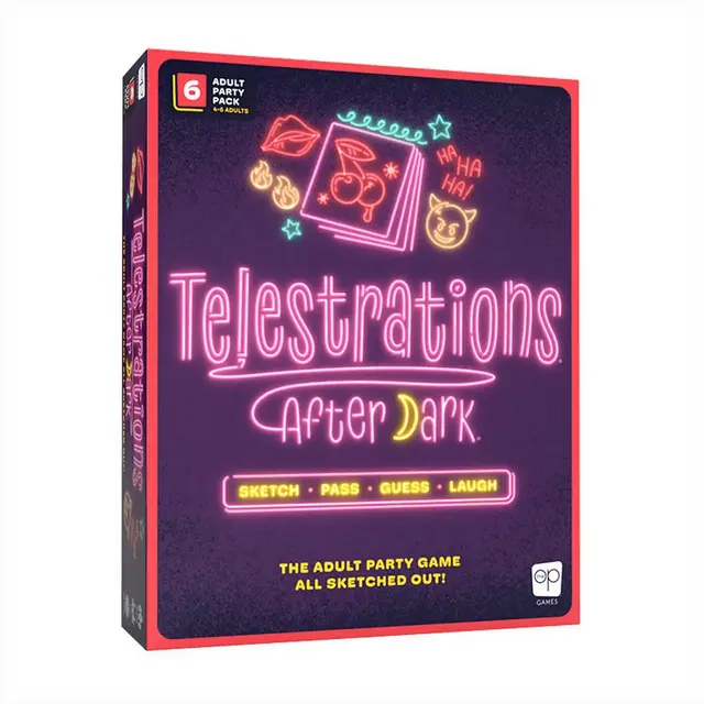 The Op Games Telestrations After Dark 6 Player Game