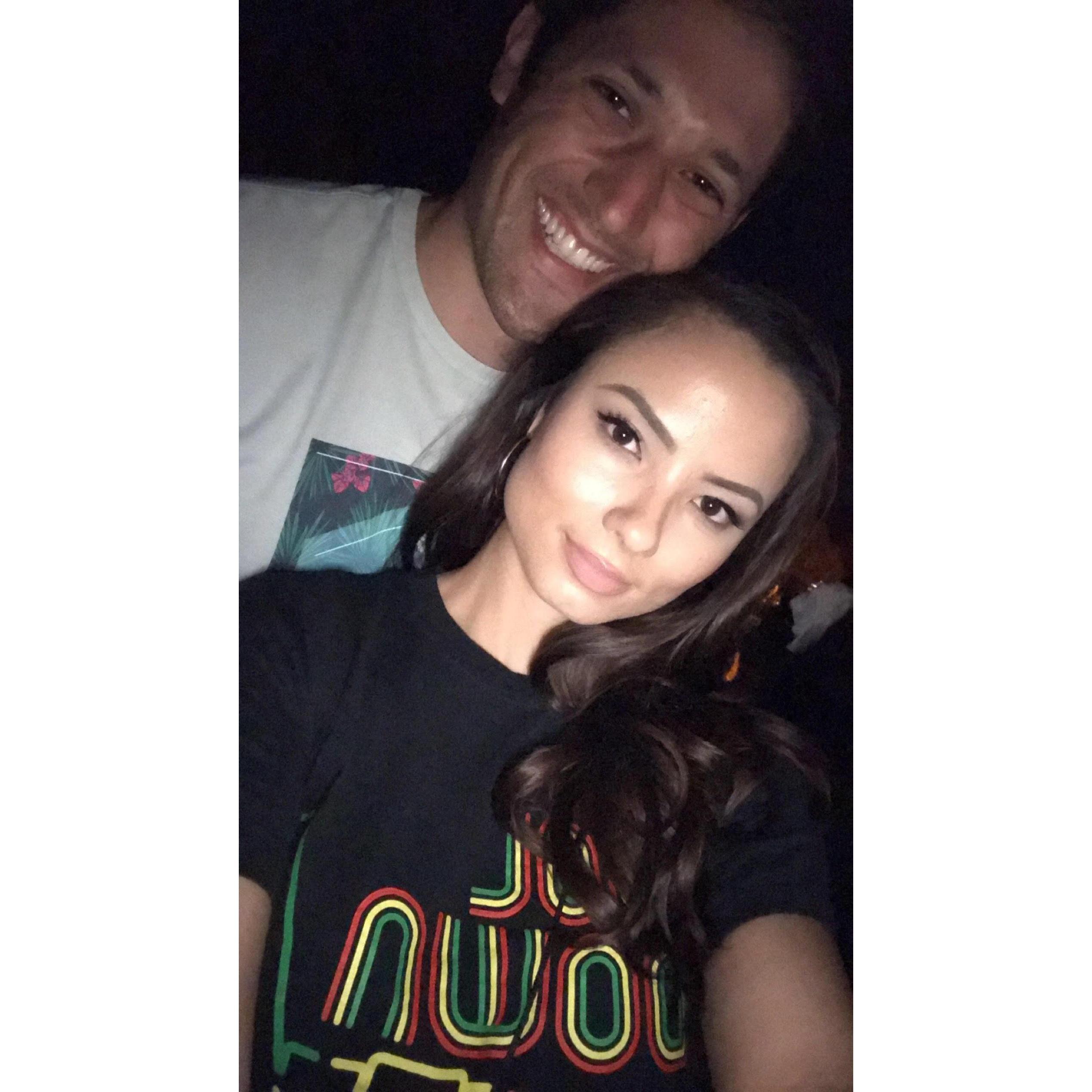 This may not be the best photo of Brice due to lighting, but this is a great photo of Celina so it will stay here.