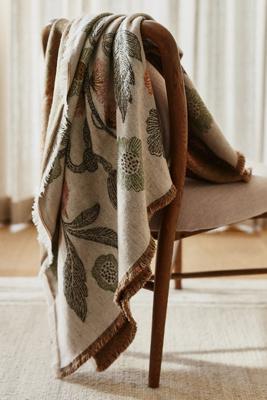 Woven Jacquard Patterned Throw Blanket