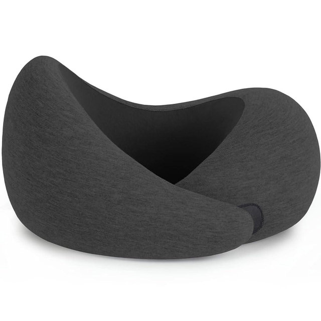 Ostrichpillow Go Neck Pillow - Premium Memory Foam Travel Pillow, 360º Ergonomic Design, Asymmetrical Sides, Travel Bag Included, Washable Modal Cover